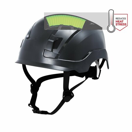 GE Safety Helmet, Vented, Black GH400BK